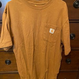 Mens Carhartt classic brown tee shirt